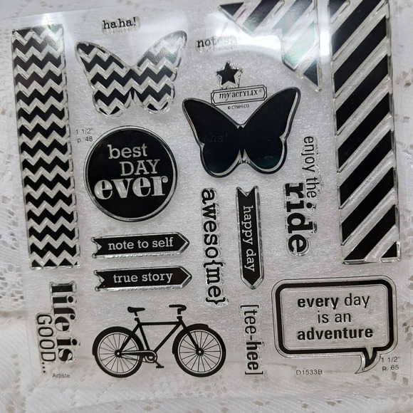 My Acrylix Stamps Scrapbooking Card Making Planner Embellishments - Picture 1 of 4